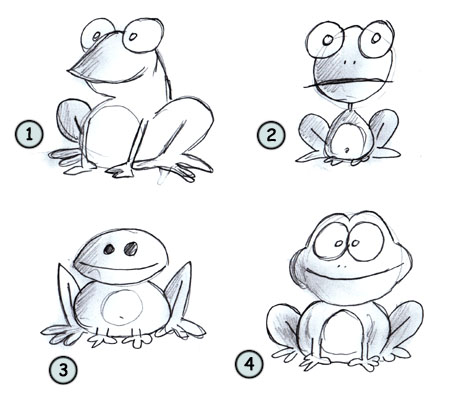 450x396 how to draw cartoon frogs - Frog Drawing Images