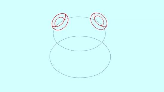 550x309 how to draw a frog face frog black and white frog black and white - Frog Face Drawing