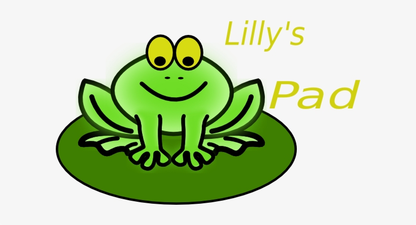820x444 Frog On Lily Pad Clipart - Frog On Lily Pad Drawing