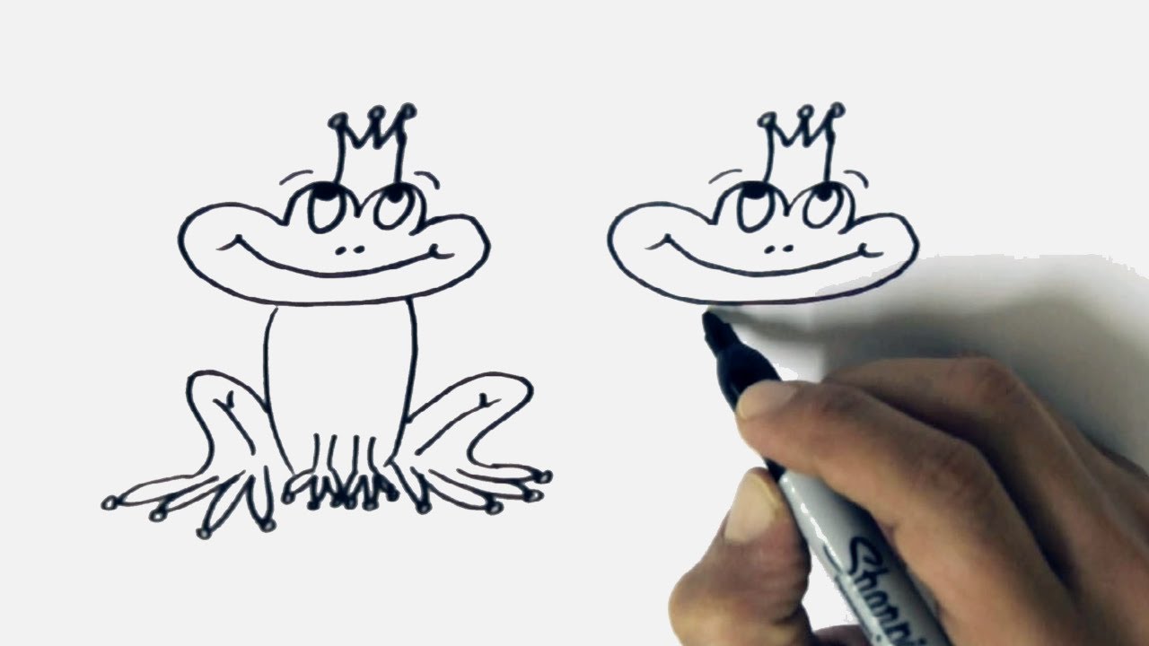1280x720 How To Draw A Frog Prince Step - Frog Prince Drawing