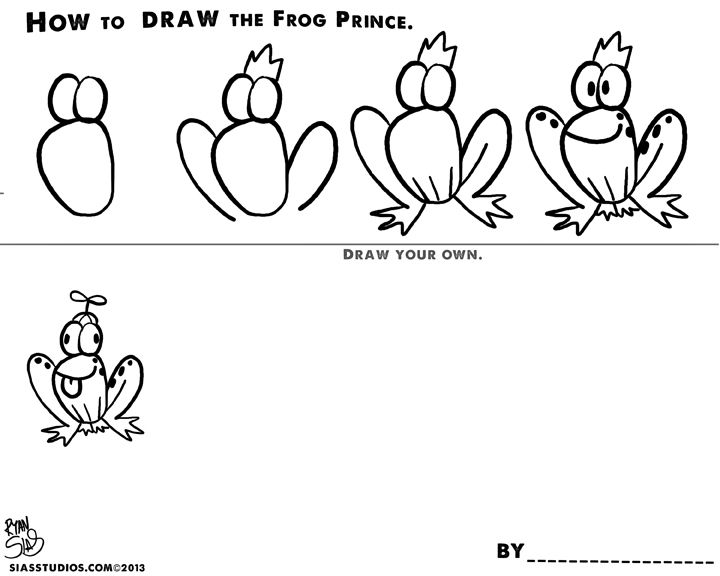 720x576 How To Draw Frog Prince - Frog Prince Drawing