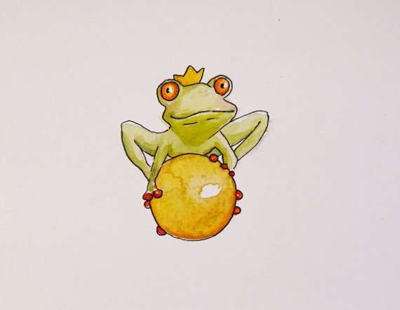Frog Prince Drawing at PaintingValley.com | Explore collection of Frog ...