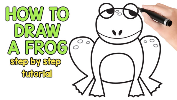 600x338 How To Draw A Frog - Frog Simple Drawing