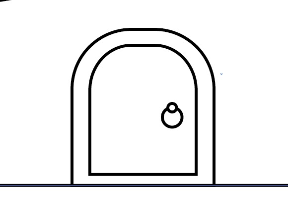 580x400 Front Door Drawing - Front Door Drawing