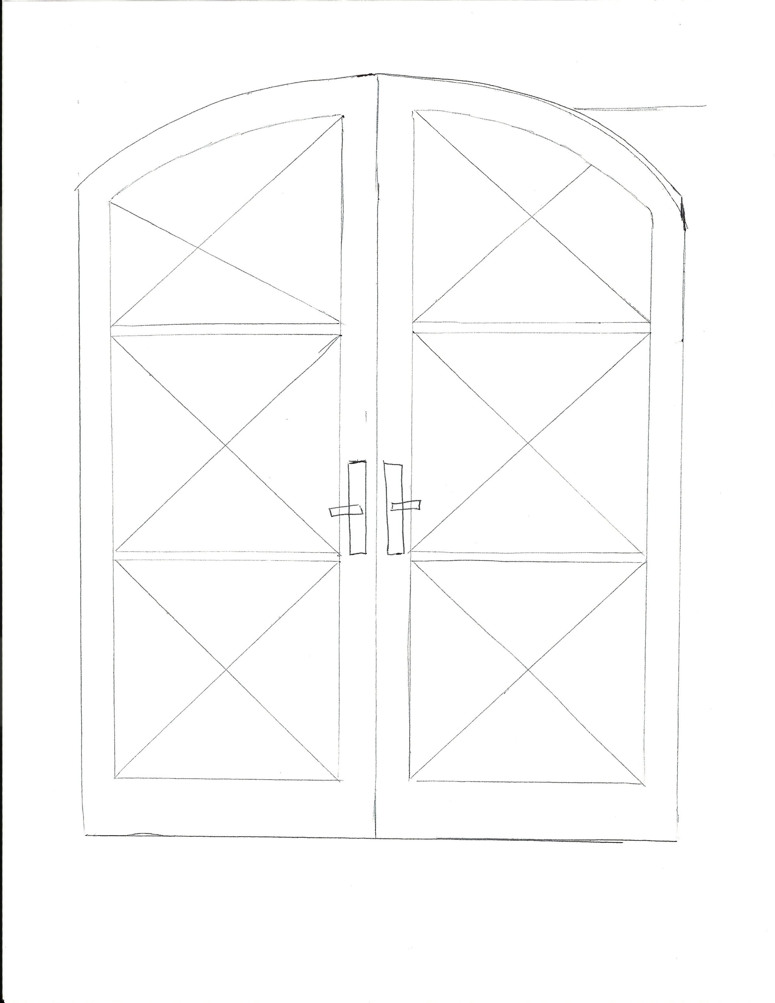 2550x3300 Front Door Drawing - Front Door Drawing