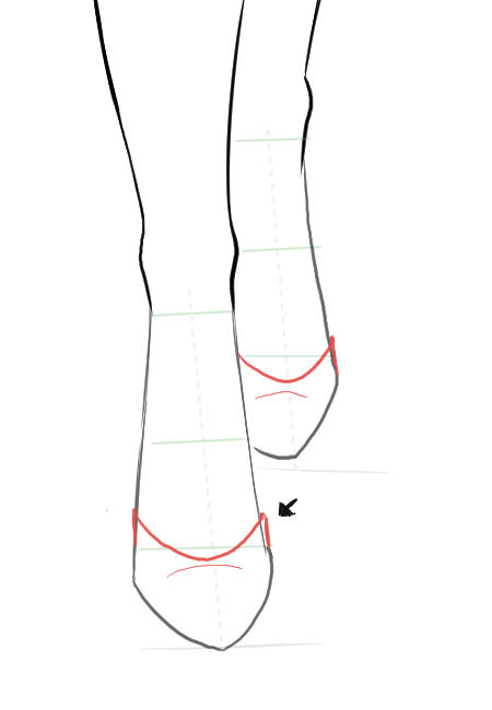 450x650 Draw Front View Of Shoes I Draw Fashion - Front Drawing