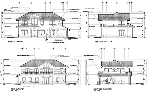 Front Elevation Drawing at PaintingValley.com | Explore collection of ...