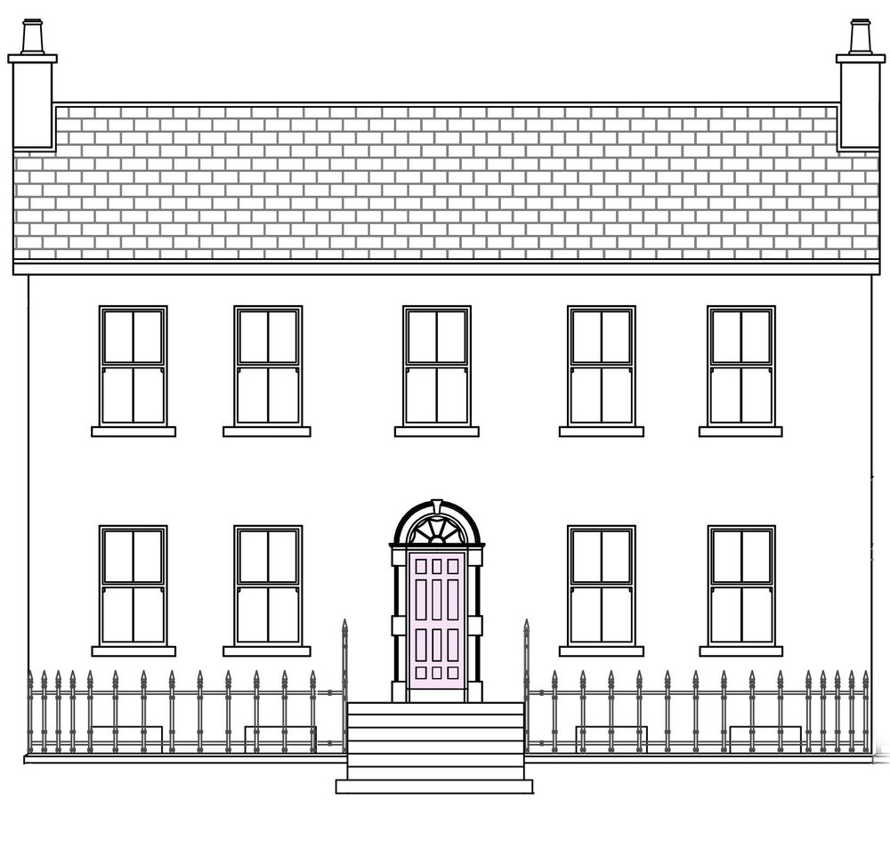 1000x963 No - Front Elevation Drawing