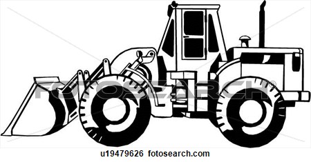 450x235 front end loader clipart - Front End Loader Drawing