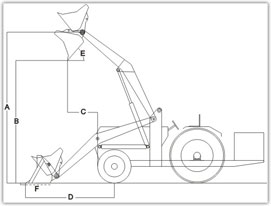 271x206 tractor mounted front end loader on yuvraj tractor - Front End Loader Drawing