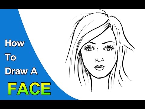 480x360 How To Draw A Girl Face Front View Step - Front Face Drawing