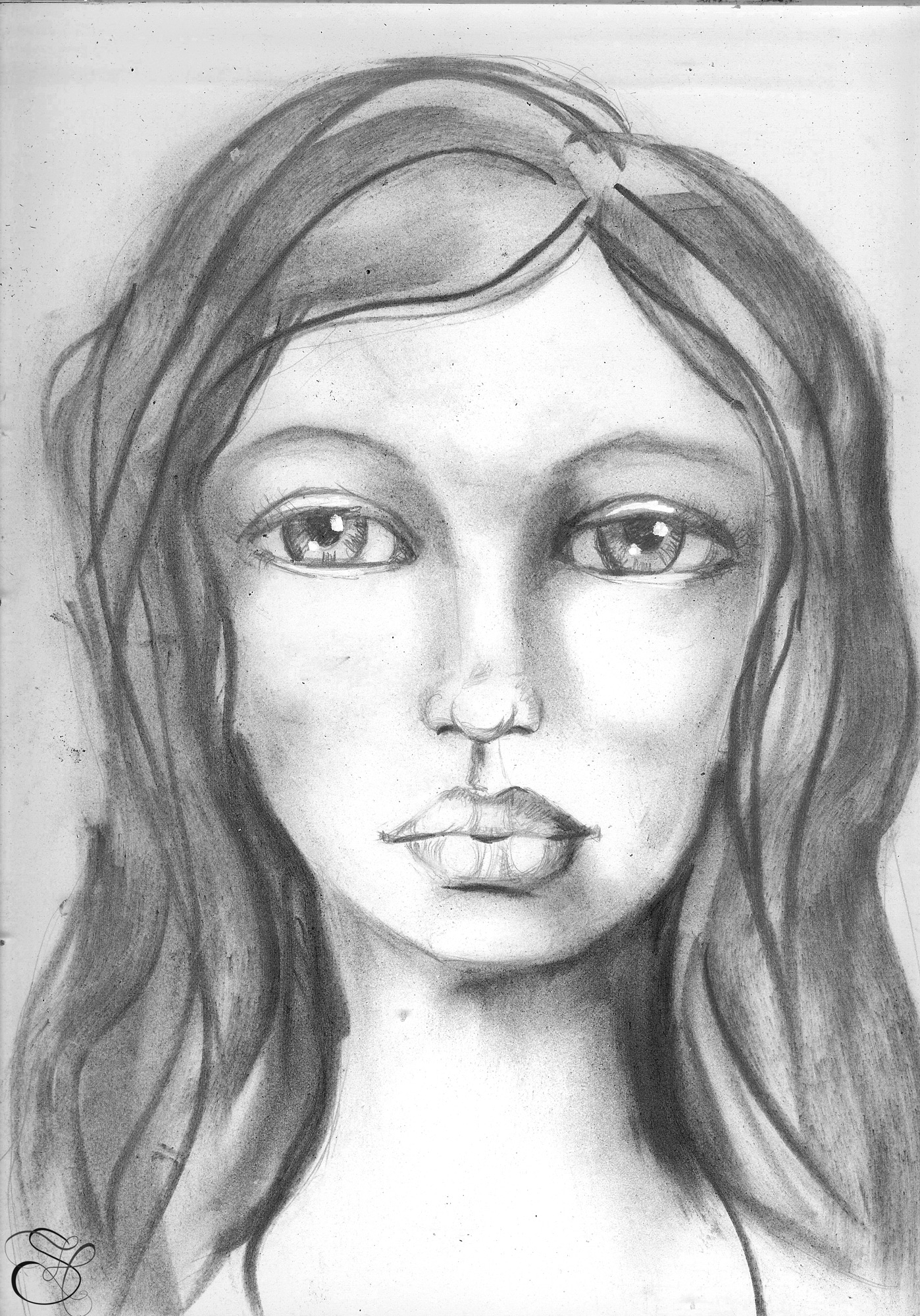 1398x2000 Love Drawing - Front Face Drawing