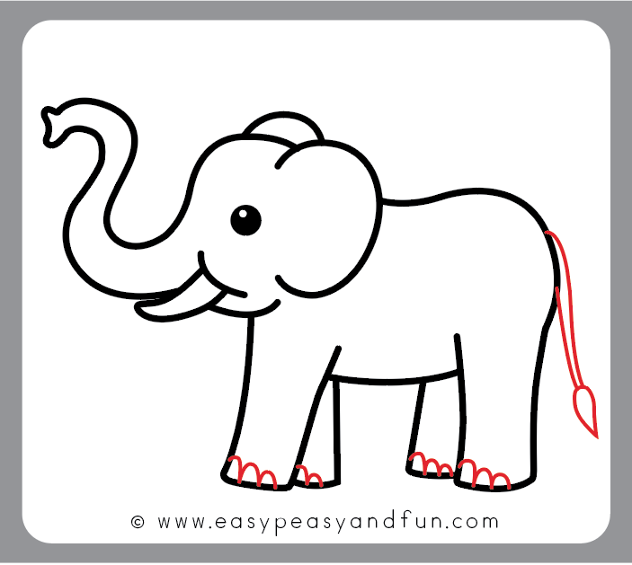 Front Facing Elephant Drawing at Explore