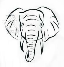 220x229 Image Result For Elephant Face Drawing Big Elephant Tattoo - Front Facing Elephant Drawing