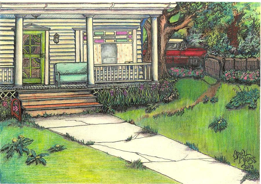 900x635 Porch Drawing Gallery Brilliant And Interesting Front Porch - Front Porch Drawing