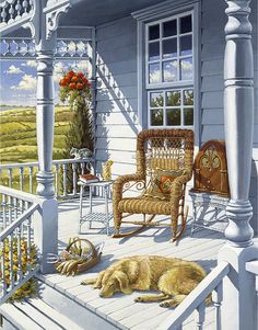 236x301 Best Art - Front Porch Drawing
