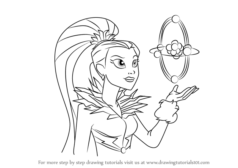 800x565 learn how to draw killer frost from dc super hero girls - Frost Drawing