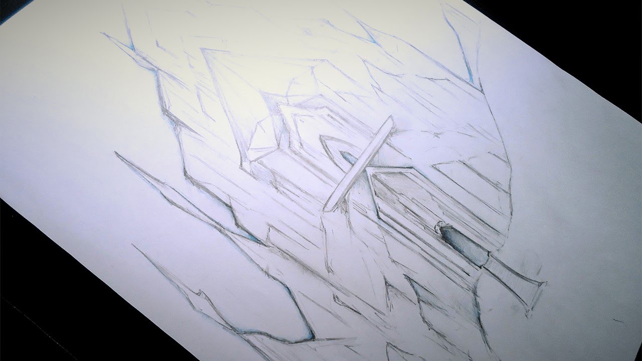 1280x720 Elsa's Castle Sketch - Frozen Castle Drawing