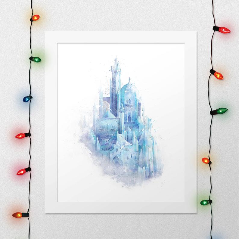 794x794 frozen castle print frozen frozen castle princess castle etsy - Frozen Castle Drawing