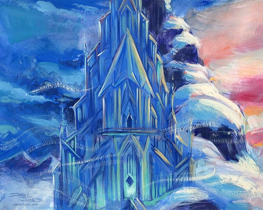 Frozen Castle Drawing at PaintingValley.com | Explore collection of ...