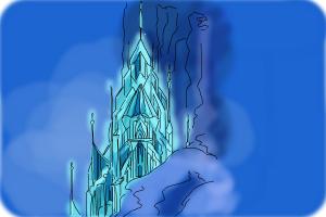 300x200 How To Draw Elsa's Ice Palace, Ice Castle - Frozen Castle Drawing
