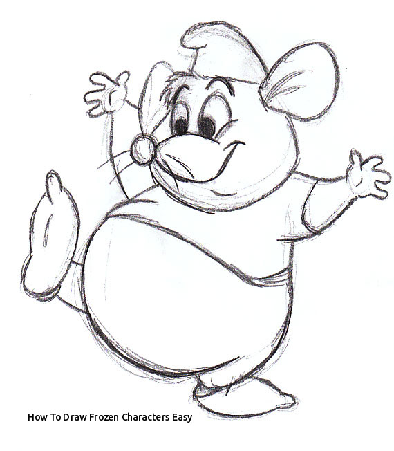 570x652 How To Draw Frozen Characters Easy Disney Collage Drawing - Frozen Characters Drawing