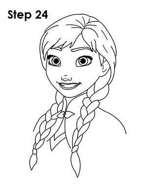 300x388 How To Draw Anna - Frozen Drawing