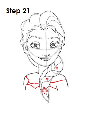 300x388 How To Draw Elsa - Frozen Drawing