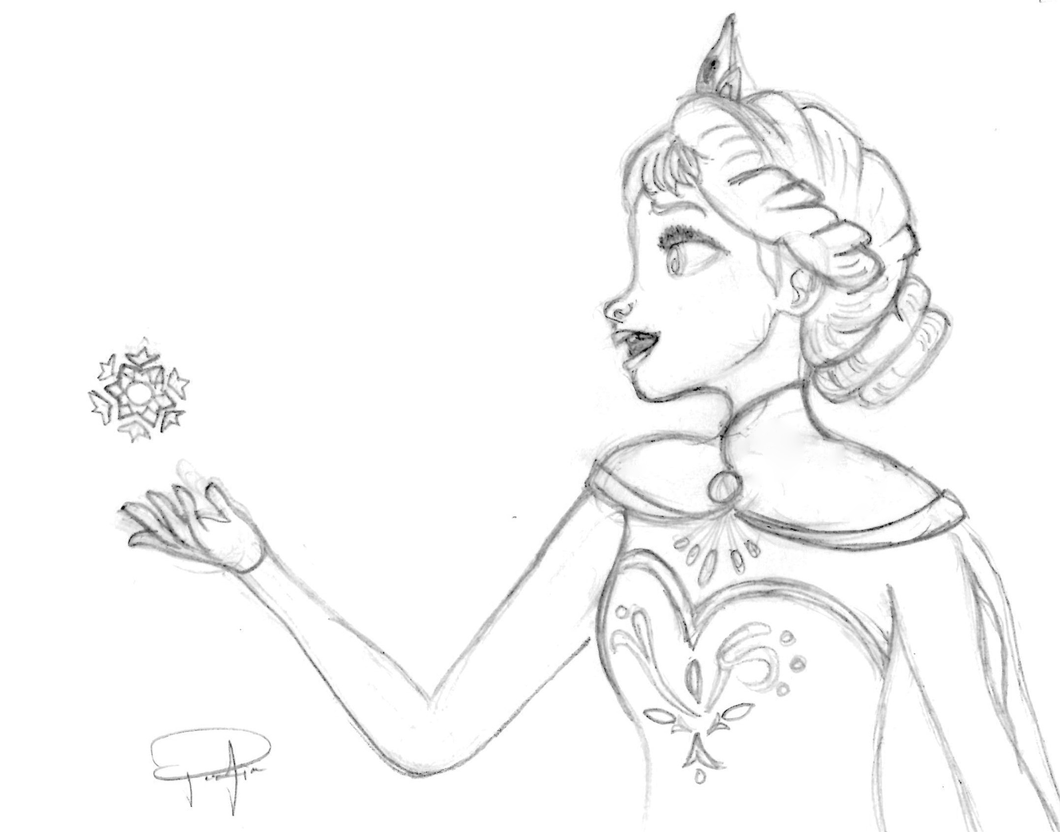 2153x1690 Elsa Frozen Drawing Easy Elsa Pencil Drawing - Frozen Drawing