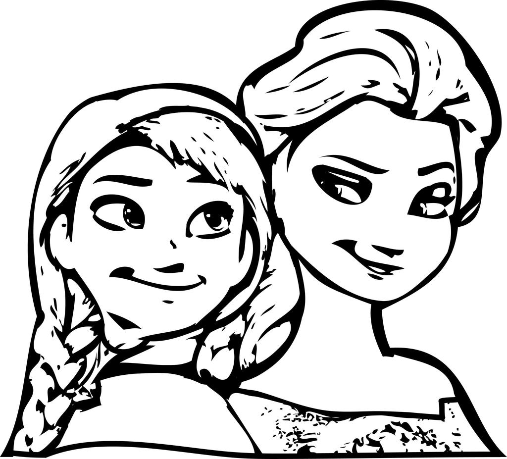 1024x927 Elsa And Anna Coloring Pages Frozen Drawing Pictures - Frozen Drawing Anna And Elsa