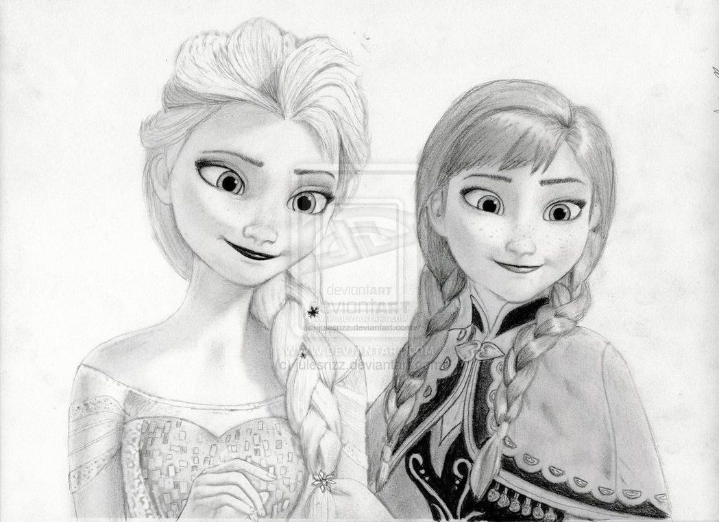 1049x761 elsa from frozen elsa and anna from disney's frozen - Frozen Drawing Anna And Elsa