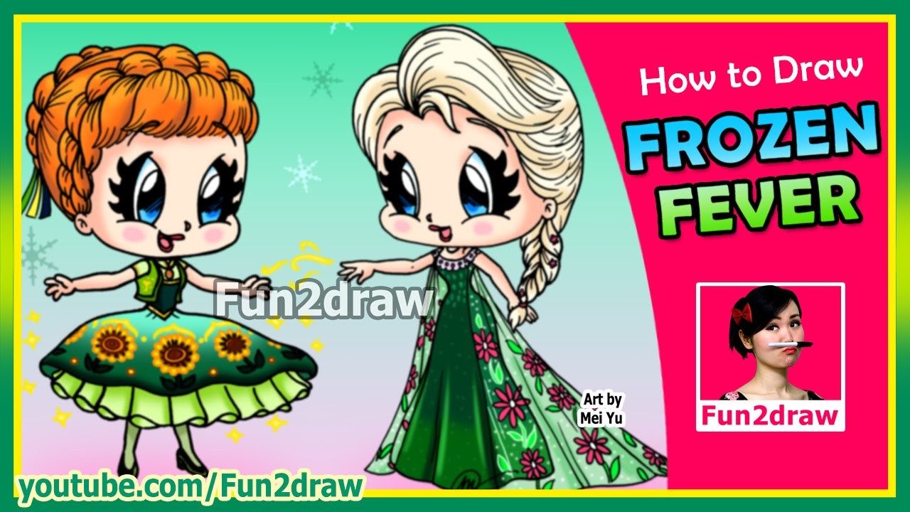 1280x720 How To Draw Anna Elsa Frozen - Frozen Drawing Anna And Elsa