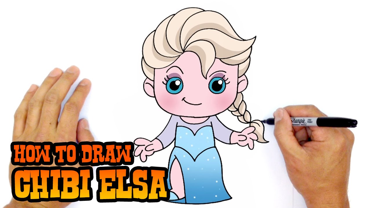 1280x720 How To Draw Elsa Frozen - Frozen Drawing For Kids