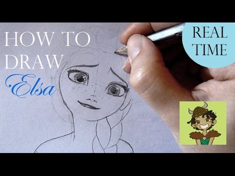 480x360 How To Draw Elsa - Frozen Drawing Paper