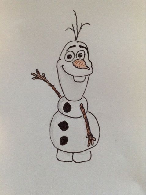 478x640 How To Draw Olaf From Frozen Recipe For Baby Olaf Drawing - Frozen Drawing Paper