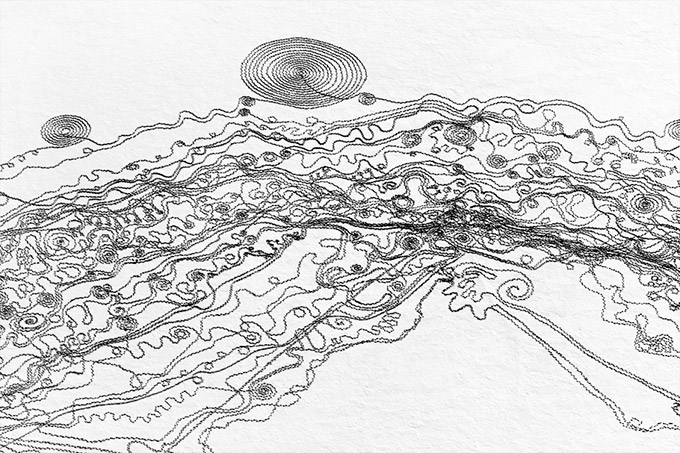 680x453 snow drawing atop a frozen lake - Frozen Lake Drawing