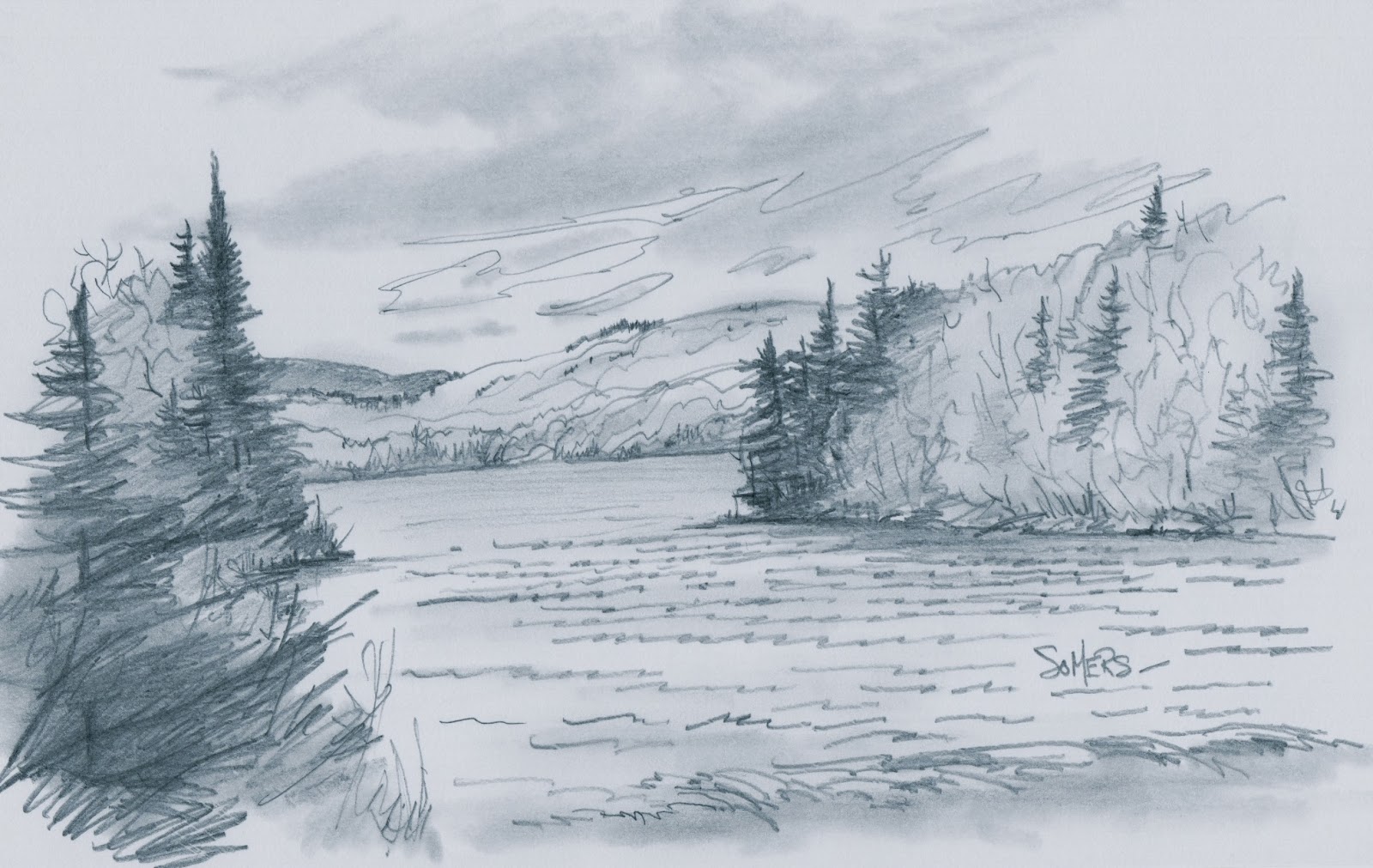 Frozen Lake Drawing at Explore collection of