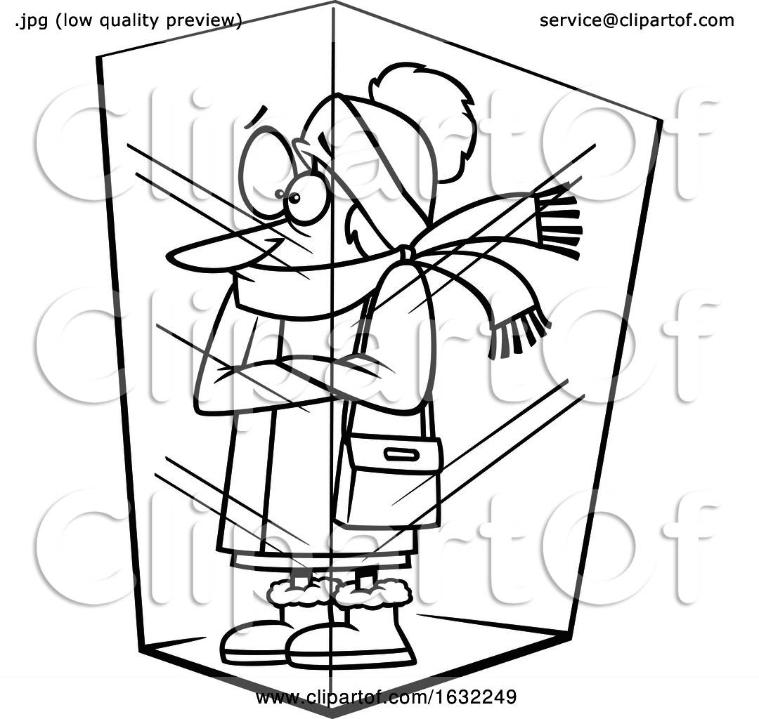 1080x1024 Cartoon Outline Woman Deep Frozen In Ice - Frozen Outline Drawing