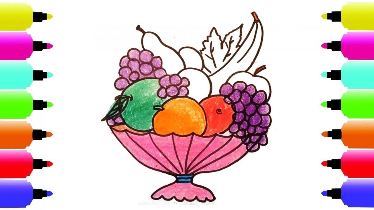 Fruit Basket Drawing at PaintingValley.com | Explore collection of ...