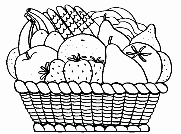 Download Fruit Basket Drawing Easy at PaintingValley.com | Explore ...