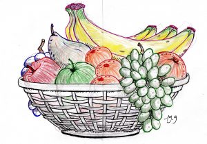 300x210 Fruit Basket Drawing Step - Fruit Basket Drawing Step By Step