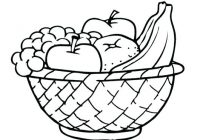 200x140 fruit basket clipart fruits basket drawing - Fruit Basket Pictures For Drawing
