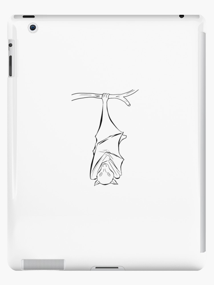 750x1000 Fruit Bat Hanging Sketch Ipad Cases Skins - Fruit Bat Drawing