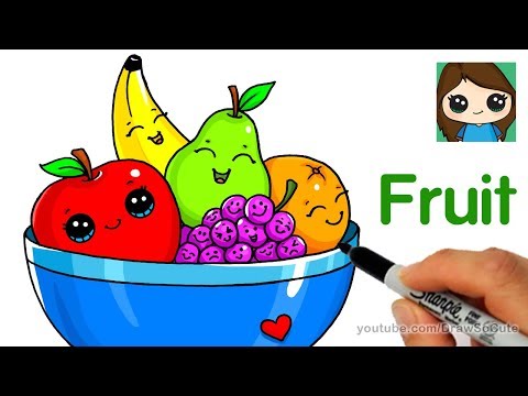 480x360 How To Draw A Fruit Bowl Easy - Fruit Bowl Drawing