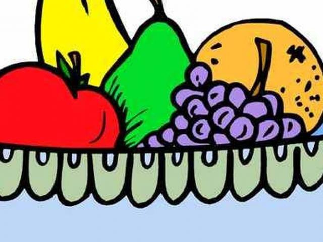 640x480 Drawn Fruit Bowl Drawing - Fruit Bowl Drawing
