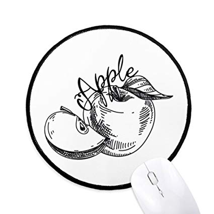 425x425 apple fruit line drawing illustration round non slip - Fruit Line Drawing