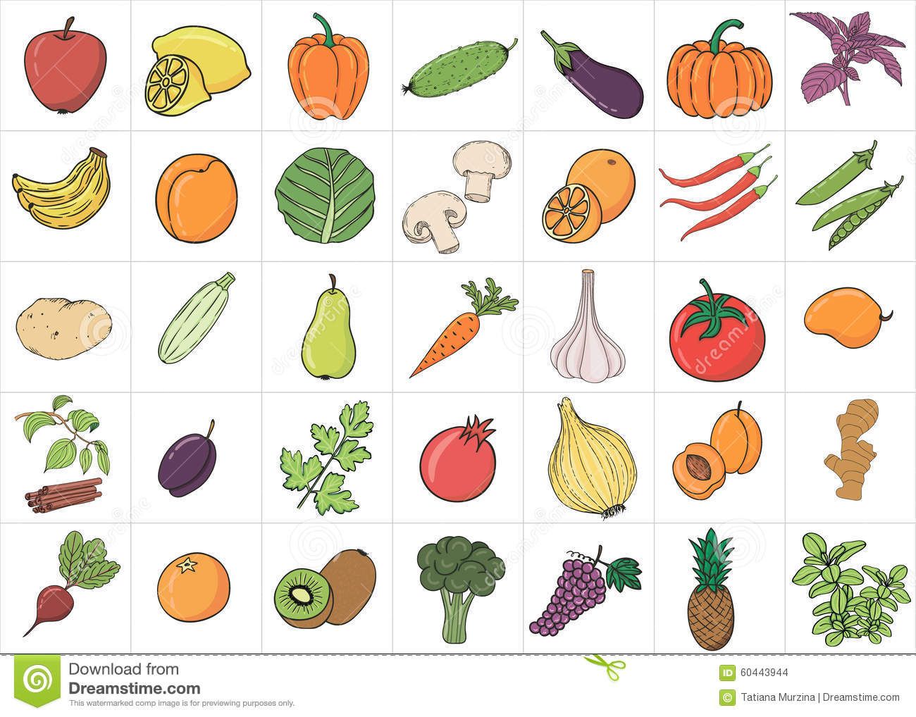 Fruits And Vegetables Drawing at PaintingValley.com | Explore