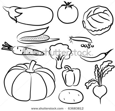 450x432 Fruits And Vegetables Clip Art Black And White Drawings Of Animals - Fruits And Vegetables Drawing Black And White