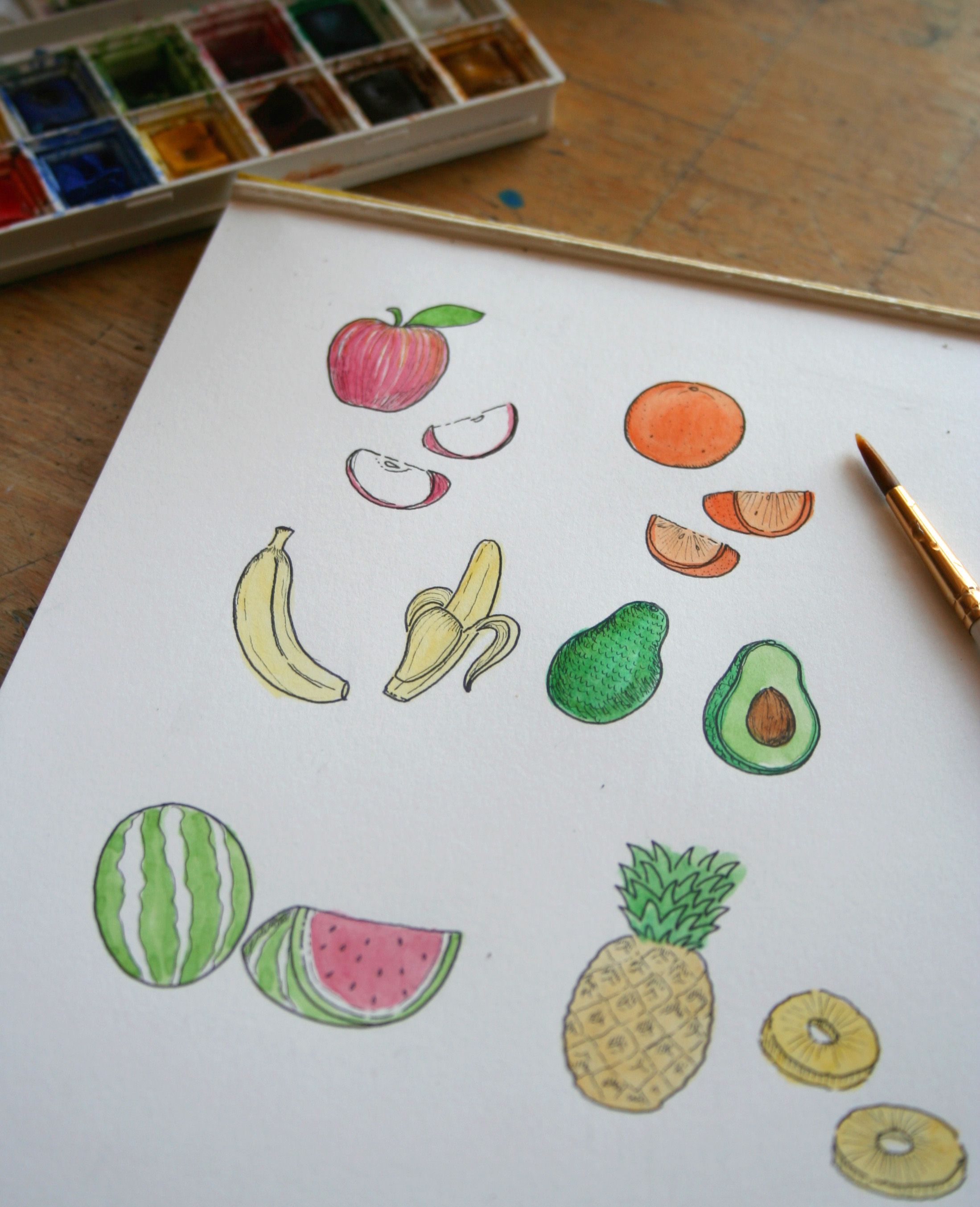 2198x2706 fruits of your labor how to draw fruit drawing and illustration - Fruits Drawing