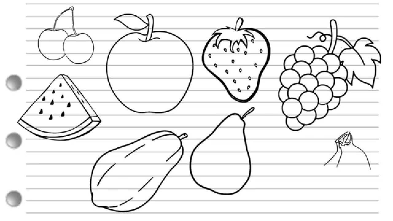 Fruits Drawing at PaintingValley.com | Explore collection of Fruits Drawing